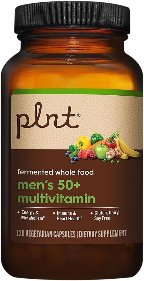 Fermented Whole Food Men’s 50+ Multivitamin - 120 Vegetarian Capsules