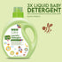 Laundry Detergent, Plant-Based Liquid, 50 Loads Total, 34 fl oz