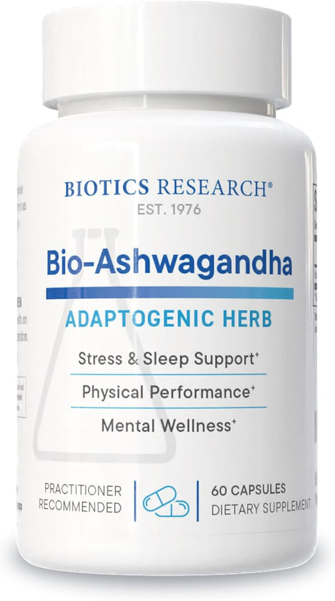 Biotics Research Bio Ashwagandha 300mg, Adaptogenic Herb for Relaxation, Healthy Adrenal, Cognitive Function, 60