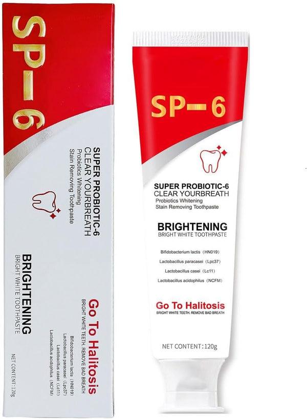 Sp-6 Probiotic Toothpaste, 1 Pcs Stain Removing Ultra Whitening Toothpaste for Healthy Teeth and Fresh Breath