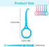 TIESOME 6Pcs Invisible Tooth Aligner Removal Tool Kit, Chewies and Removal Aligner Tooth Hook (Transparent Rhombus)