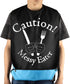 JNIAP Caution Messy Eater Adult Bibs With Crumb Catcher Gag Pranks Bib Gift Adjustable Dining Clothing Protectors