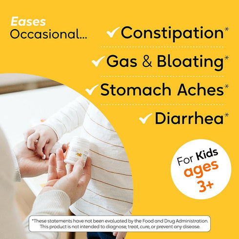 BioGaia Protectis Kids Probiotic for Ages 3+, Eases Digestive Issues, 30 Day Supply, Allergen Free