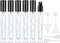 Lil Ray 10ml Perfume Atomizer for Men & Women, Refillable Glass Spray Bottle, Portable