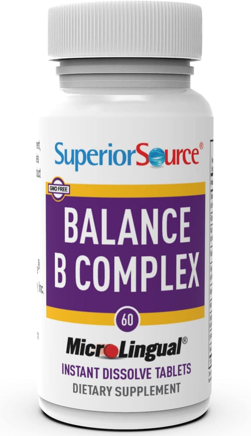 Superior Source B Complex Folic Acid/Biotin, 60 Tablets