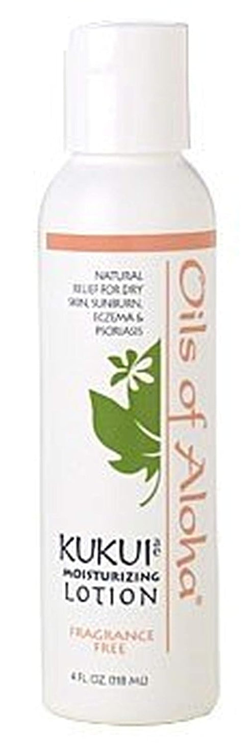 Kukui Moisturizing Lotion (Unscented) by Oils of Aloha - 4 oz
