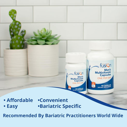 Bariatric Fusion One Per Day Bariatric Multivitamin with Iron for Men, 30 Capsules, 1 Month Supply