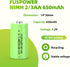 NiMH 2/3AA Rechargeable Battery 1.2V 650mAh Button Top Batteries for Garden Solar Light Pathway Lights(Not AA and AAA Battery) (8 Count (Pack of 1))