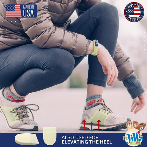 YJ64-6061, 1/2" (8 Pack) Dr. Jill's Foot Pads, Heel Pad Skived Soft Foam