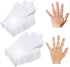 White Cotton Glove 8 Pieces, Washable Eczema Moisturizing Glove for Sleeping, One Size Fit Most Overnight
