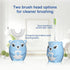Kids Electric Toothbrush U Shaped Sonic Automatic Toothbrush with 4 Brush Heads, Cartoon Deer Modeling