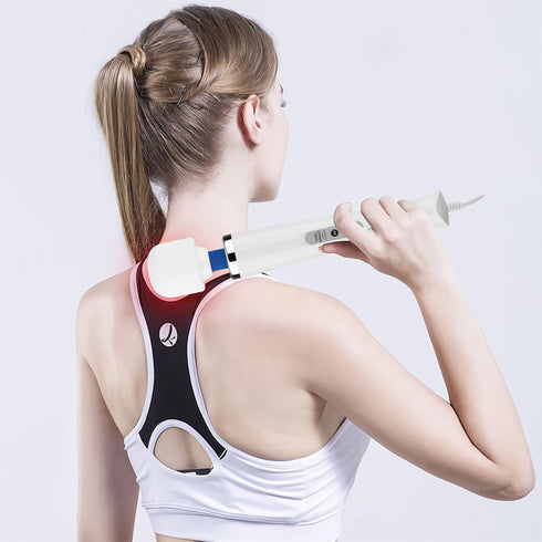 Wired Powerful Massager with Strong Handheld Vibration Wand for Women - Personal Total Body Back Massager for Sports