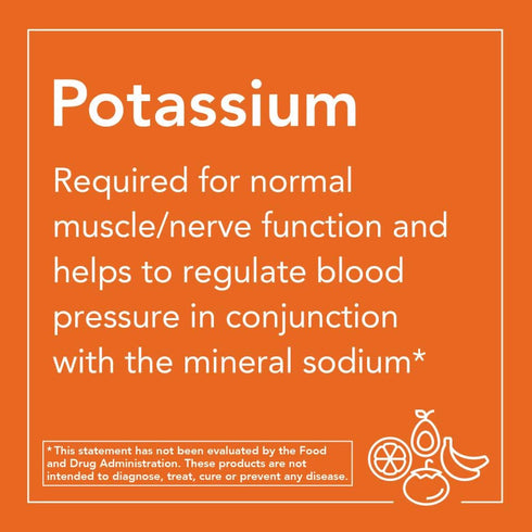 NOW Supplements Potassium Gluconate 99mg, 250 Tablets, Easier to Swallow Essential Mineral