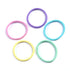 Youxuan Small Hair Elastics for Girls, 100 PCS Soft Comfy Rubber Bands, Multi Color Hair Ties