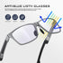 Blue-Light Blocking Glasses for Men/Women, Gaming Eyeglasses with Metal Frame for Computer Screen