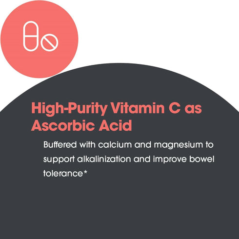 Allergy Research Group Buffered Vitamin C, 120 Capsules with Calcium Magnesium