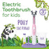 Beurer TB10 Kids Electric Toothbrush Kit - Fun Polly The Panda Cap, 2 Extra-Soft Brush Heads, BPA-Free