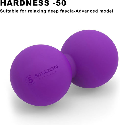 5BILLION FITNESS Peanut Massage Ball - Double Lacrosse Ball and Mobility Massage Tool for Deep Tissue