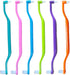 6 Pieces 2-in-1 Toothbrush with Interdental and Wisdom Teeth Brush Heads for Oral Care