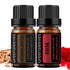 GREENSLEEVES Rose Sandalwood Essential Oil Set, 2 x 10ml Pure Plant-Based Fragrance Oil for Aromatherapy, Diffuser,