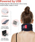 Heated Neck Brace for Neck Pain Relief - Soft Foam Cervical Collar with Neck Heating Pad, Adjustable Neck Support Brace