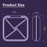 Small Pill Box Waterproof Travel Pill Case Portable Daily Pill Container Pill Holder Purse 4 Compartments Compact Medicine Organizer for Vitamin,Fish Oils,Supplements,Medication (Purple)