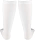 Truform 30-40 mmHg Compression Stockings, Knee High Length, Open Toe, White, X-Large