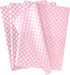 MUNILAIL 100 Sheets Pink and White Checkered Tissue Paper, 14 x 20 Inches for Gift Bags, Bulk Wrapping Paper, Crafts