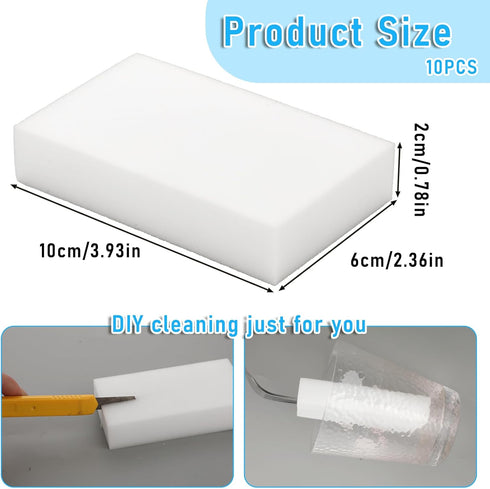 Psyqtsuary 10Pcs Melamine Sponges for Multi-Purpose Cleaning Extra Thick and Long Lasting Kitchen Sponges Magic Sponge
