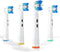 Replacement Toothbrush Heads Compatible with Oral B Electric Toothbrushes, 4pcs, Round Head for Vitality, Pro Series,