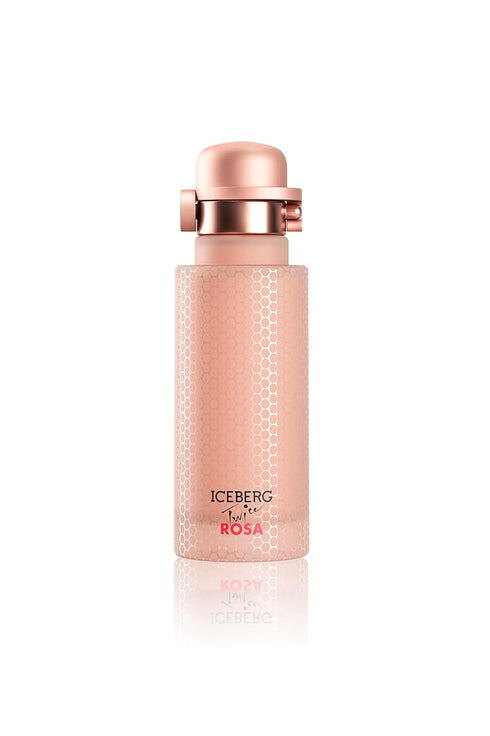 ICEBERG Twice ROSA - Woody Floral Musk Fragrance for Women, Fresh and Fruity EDT Spray Perfume - 4.2 Oz