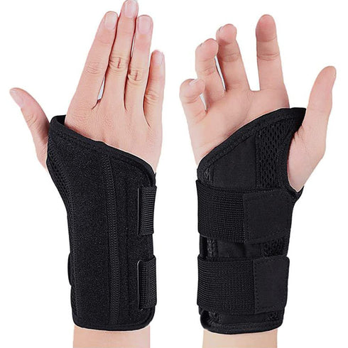 NuCamper Wrist Brace for Carpal Tunnel - Right Left Hand Support with Adjustable Straps for Pain Relief