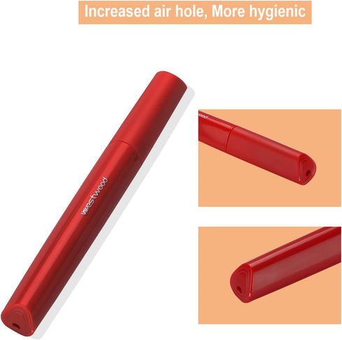 Portable Travel Toothbrush Case, Plastic Container with Air Hole, Hygienic Design for Daily Use