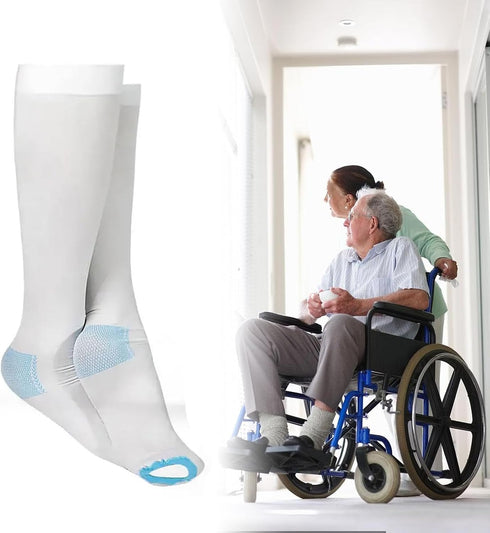 Hole,15-20mmHg TED Hose Knee High Anti Embolism Stockings for Women & Men,Hospital Style Surgical Support Hose,Support