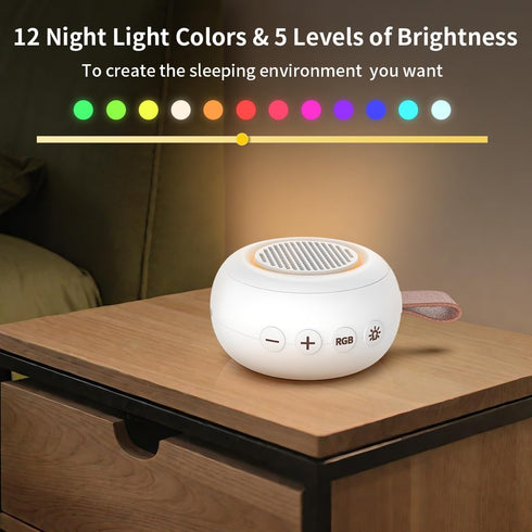 iMosleep 30 12 4 32 Sound Machine Noise Machine with Soothing Sounds Night Lights Timers Memory Function Level Volume