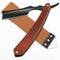 Straight Razor with Strope - Professional Straight Edge Barber Razor, Premium Stainless Steel Shaver for Men