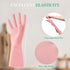 URSMART Dishwashing Household Gloves, 6 Pairs Rubber Latex Waterproof for Kitchen Dish Washing Laundry Cleaning (Color