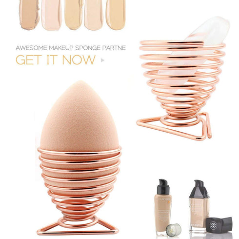 Makeup Blender Sponge Set, 3 Pcs, Beauty Sponge Foundation Blending Sponge with Holder Stand for Liquid & Creams