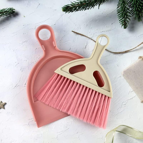 SOUJOY 6 Pack Small Dustpan and Brush Set, Mini Hand Broom and Dustpan for Table, Desk, Keyboard, Cars