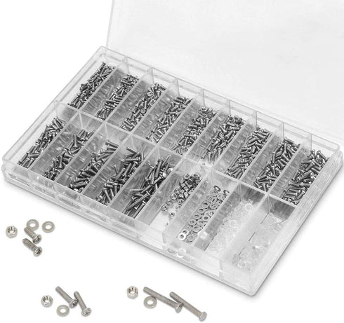 Eyeglasses Repair Kit, HKIDEE Sunglasses Kit with 1000PCS Screws and 6 Pcs Screwdrivers for Repair