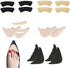 4 Pairs Adjustable Shoe Filler and Heel Grip Liner Inserts, Reusable Toe Plug Foot Brace Pads for Men and Women