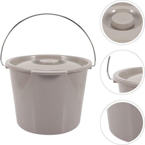 Lidded Bedridden Chamber Pot with Handle Portable Multi-Function Urinal for Pregnant and Disabled Individuals Easy