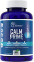 Calm Prime Stress Relief Supplement Non-Drowsy | Mood Support | Vegan Daytime Stress Vitamins - 60 Count