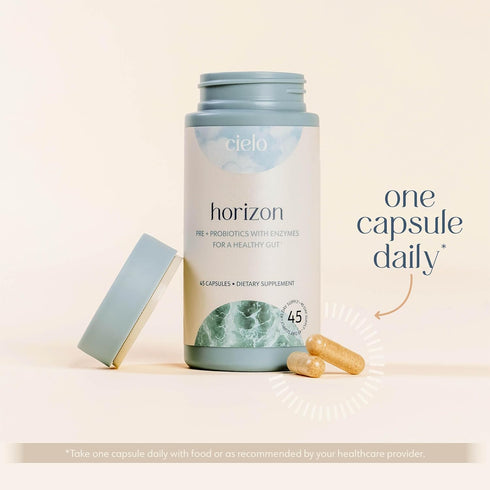 Cielo Daily Horizon Prebiotics - Probiotics for Men and Women - 20 Billion CFU Daily Gut Health (45 Day Supply)