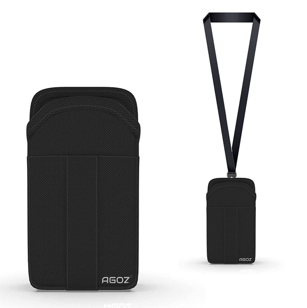 AGOZ Around The Neck Hanging Open Top Case with Detachable Safety Lanyard for Freestyle Libre 3