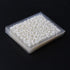 WOKOTO 30pcs White Adhesive 3D Nail Stickers - Flower Nail Art Decoration with Tweezers & Cuticle Pusher