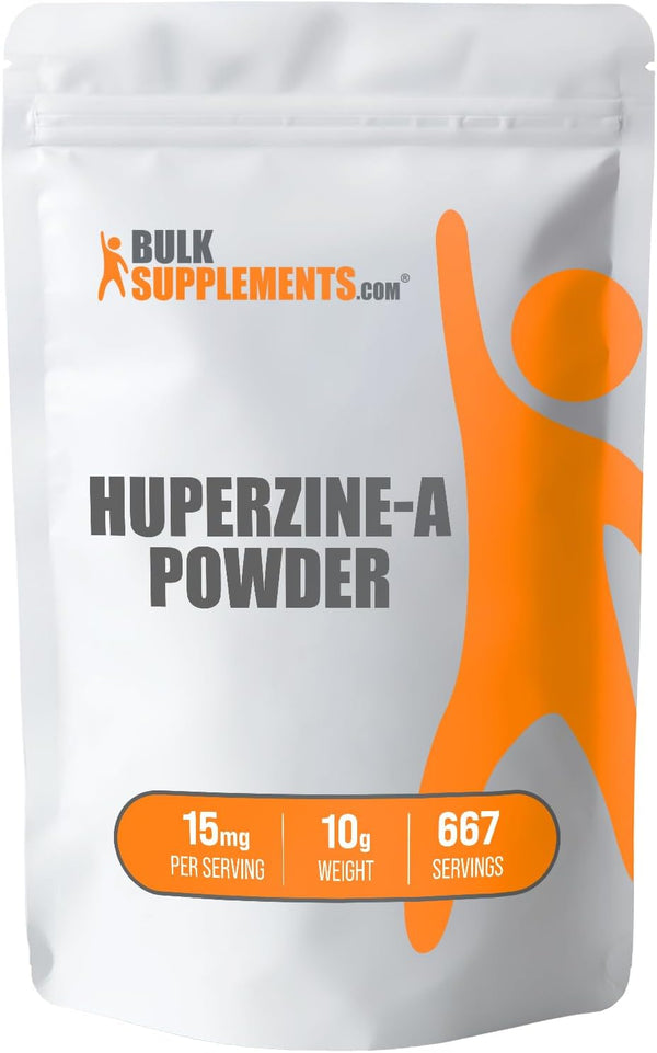 BulkSupplements.com Huperzine A Powder - Huperzia Serrata Nootropic Supplement, Gluten Free, 15mg per Serving, 10g