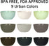 Youngever 9 Pack 10 Ounce Kids Plastic Bowls, Set of 9 in Urban Colors