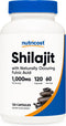 Nutricost Shilajit Capsules - 1,000 mg Shilajit Per Serving, 120 Capsules, Vegan Friendly Dietary Supplement