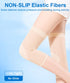 Knee Compression Sleeves for Women & Men, Lightweight Thin Knee Brace for Pain Relief, Daily Use (Black)